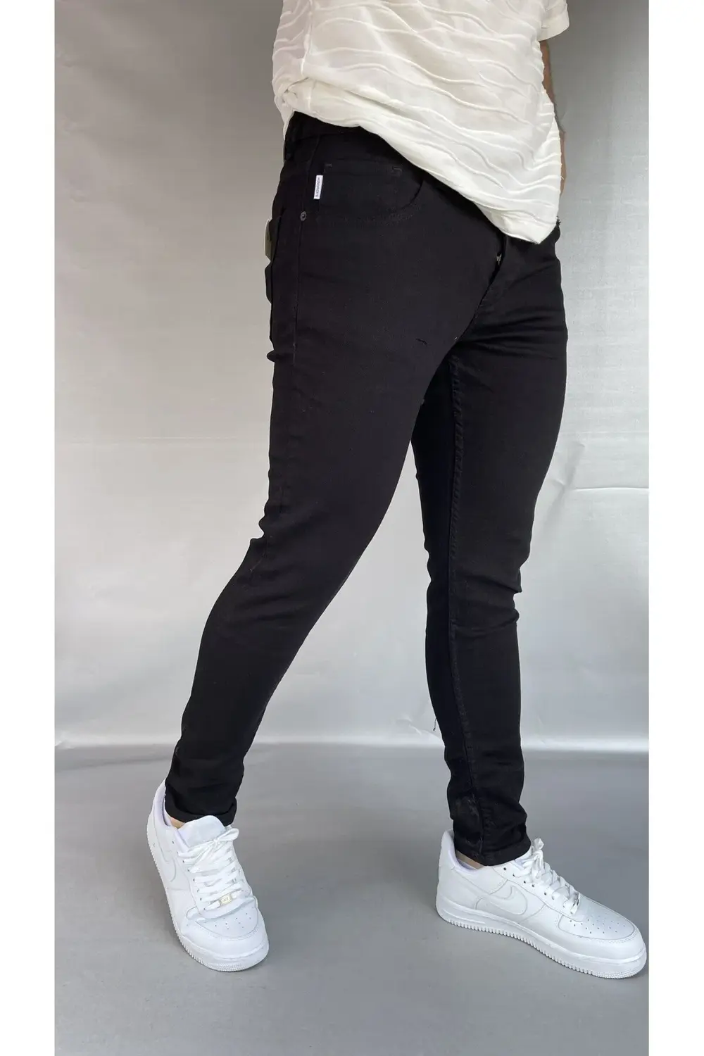 Hendricks Düz Siyah Skinny Jean