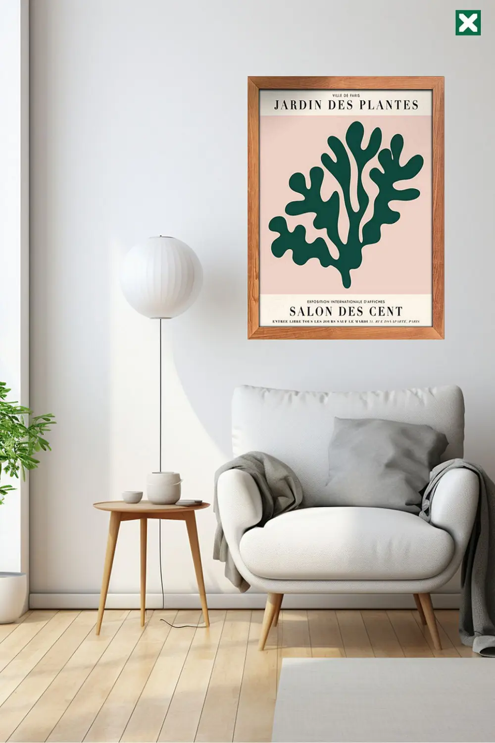 Henri Matisse Dekorize 3'lü Set, Çerçeve Görünümlü Modern Mdf Tab