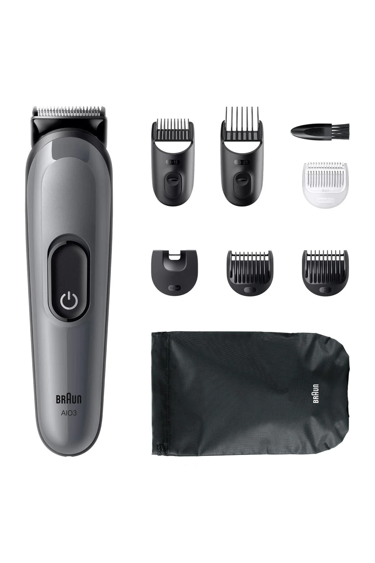 Hepsi Bir Arada Series 3, 8’i 1 arada Tıraş Kiti, Keskin Bıçak, 14 Uzunluk, AIO3540
