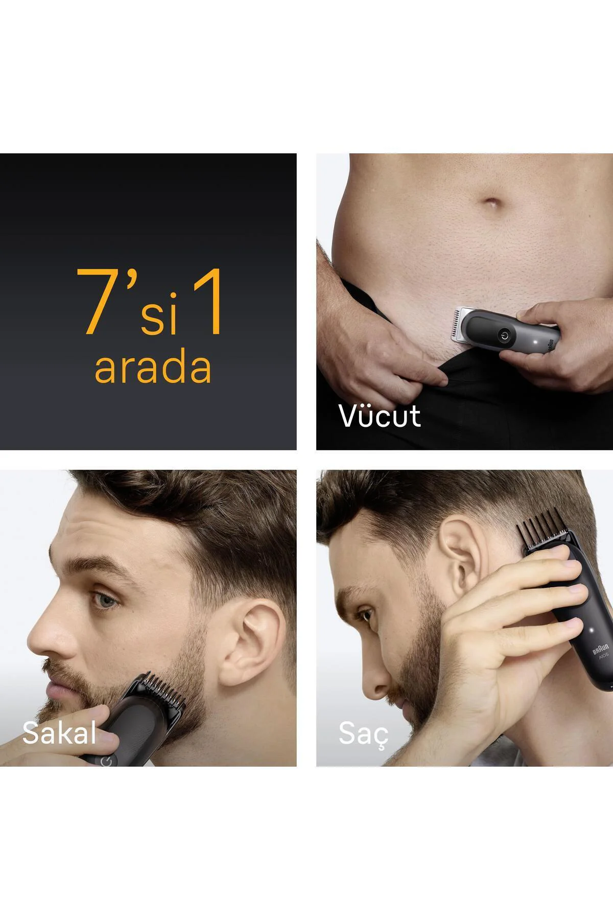 Hepsi Bir Arada Series 5, 7’si 1 arada Tıraş Kiti, Keskin Bıçak, Vücut Tıraşı AIO5520