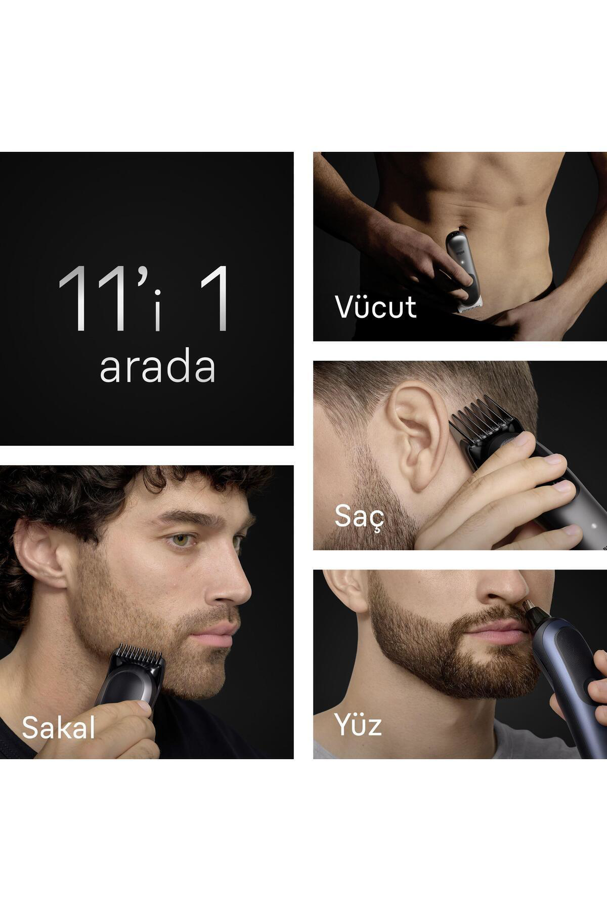 Hepsi Bir Arada Series 7, 11’i 1 arada Tıraş Kiti, ProBlade, Auto