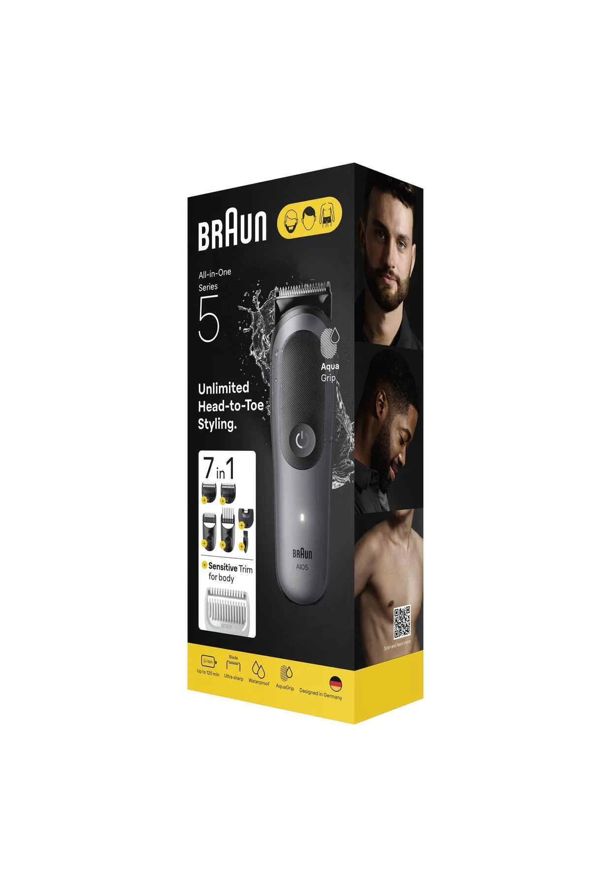 Hepsi Bir Arada Series 5, 7’si 1 arada Tıraş Kiti, Keskin Bıçak, Vücut Tıraşı AIO5520