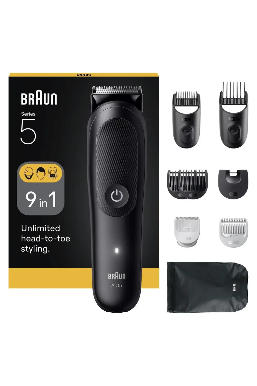 Hepsi Bir Arada Series 5, 9’u 1 arada Tıraş Kiti, Keskin Bıçak, V