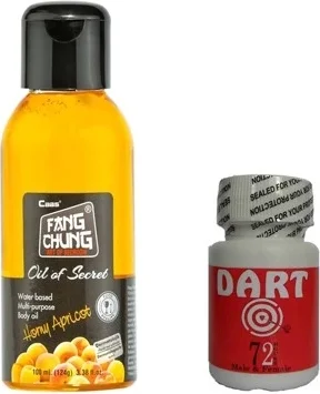 Hepsidahice Fang Chung Masaj Yağı 100ML Kayısı Aromalı + 30'lu DART72 Erkeklere Özel Fiyatı, Yorumları ve Özellikleri