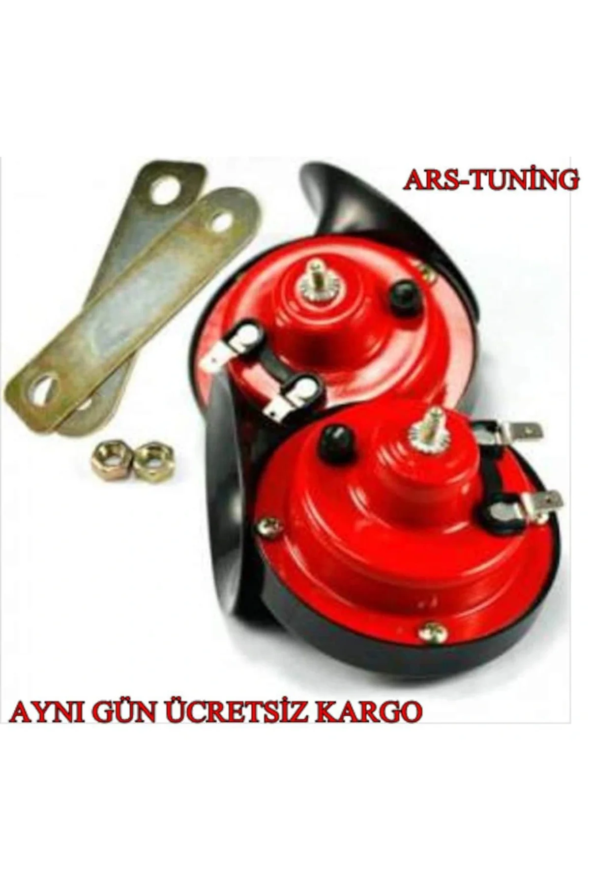 Her Araca Uygun Çiftli Da Dat Korna 12v Salyangoz Korna - Görsel 2