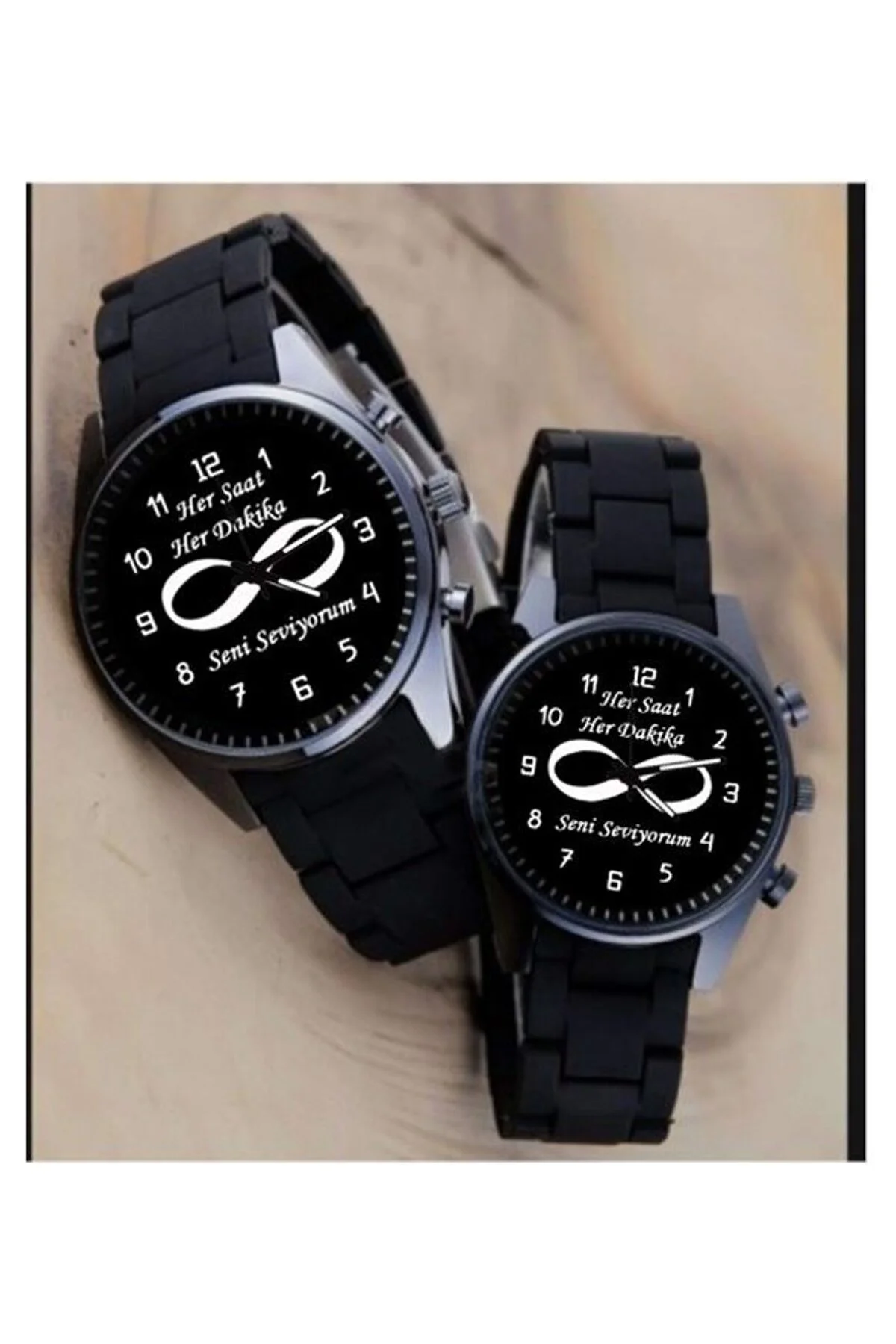 Her saat  Her Dakika Seni seviyorum Yazılı Sevgili Kol Saati Doğu