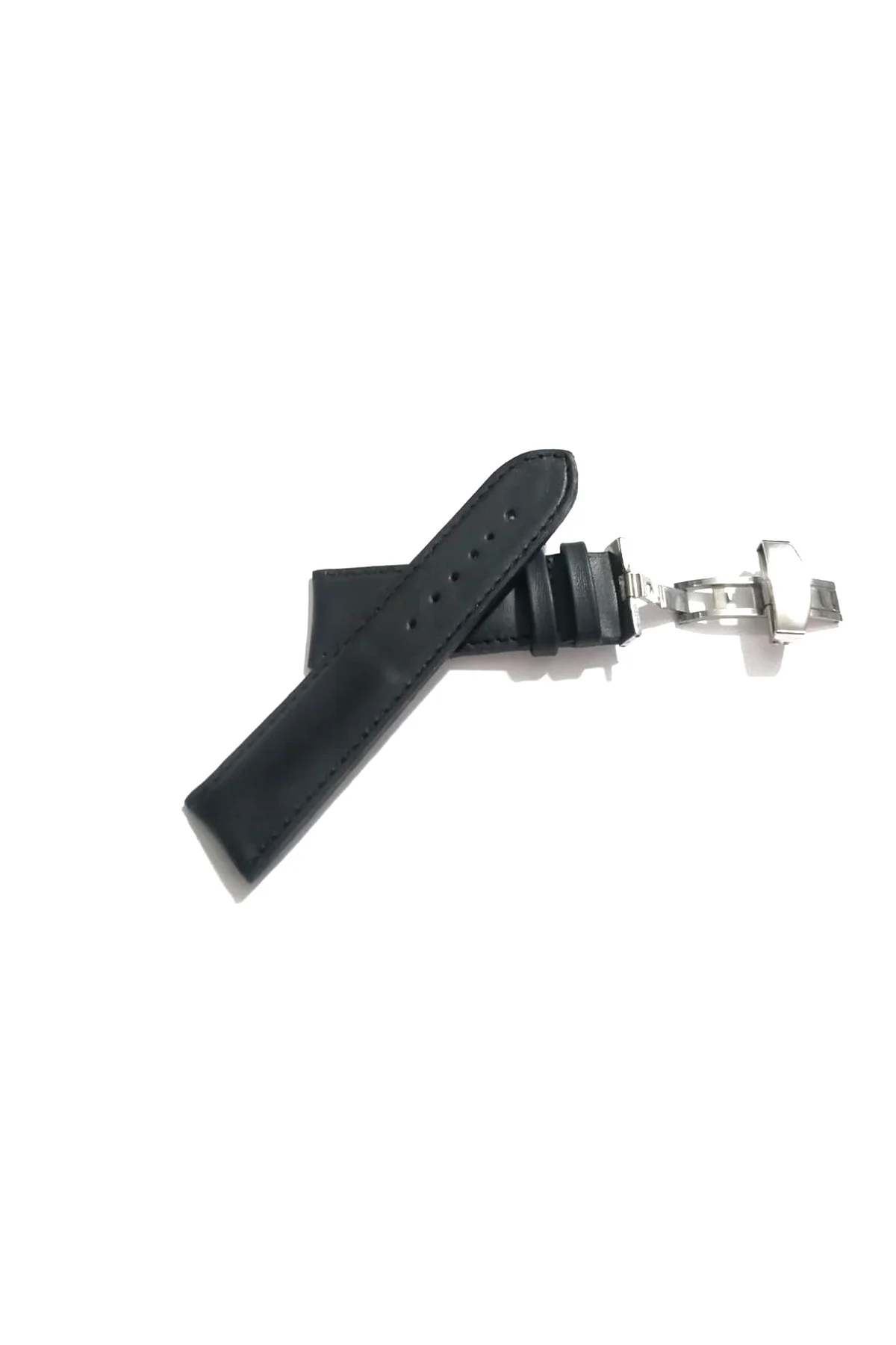 Her Saate Uygun Kelebek Toka 24 MM Hakiki Deri (256) GUMUŞ TOKA S
