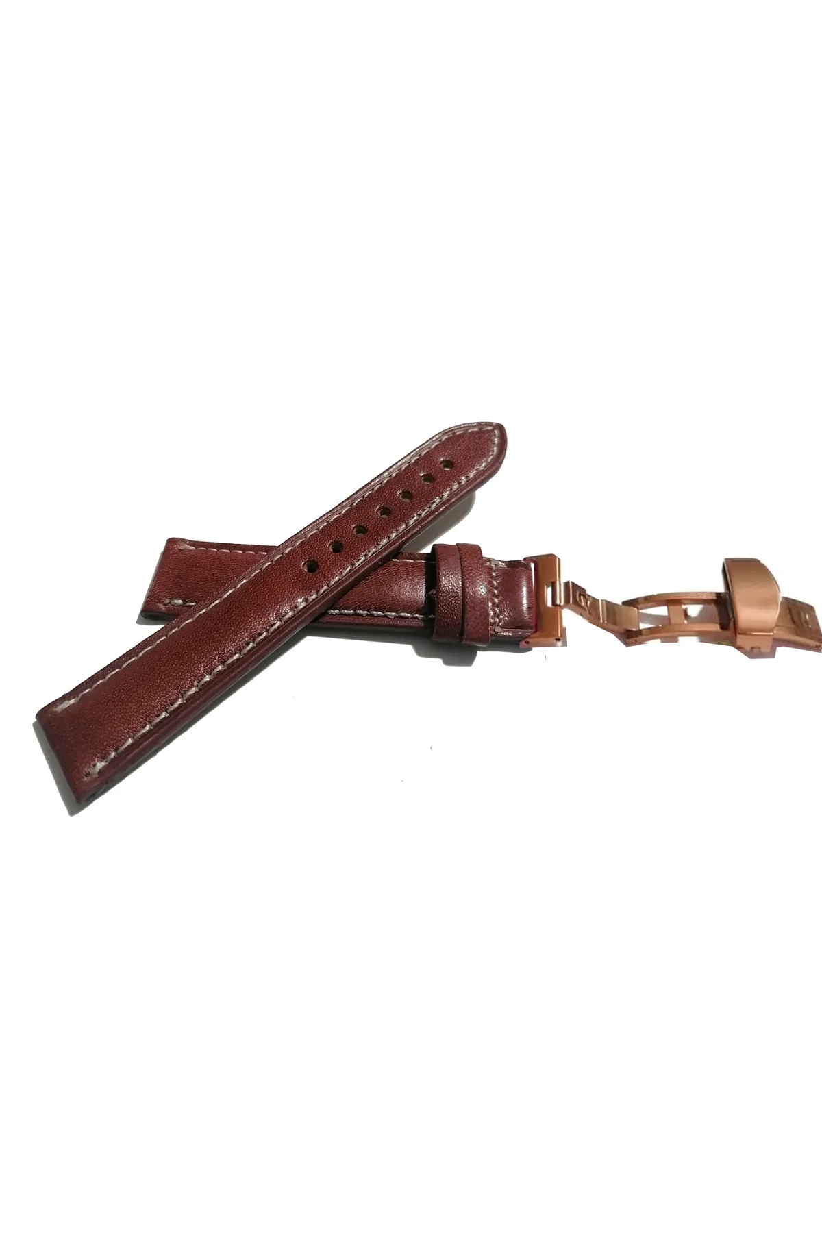 Her Saate Uygun Kelebek Toka 20 mm Hakiki Deri (482) rose toka