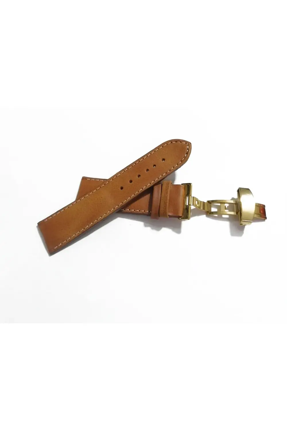 Her Saate Uygun Kelebek Toka 24 MM Hakiki Deri (252) SARI TOKA TA