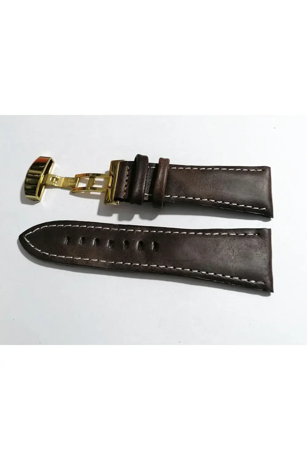 Her Saate Uygun Kelebek Toka 26 MM Hakiki Deri (282) altın toka k