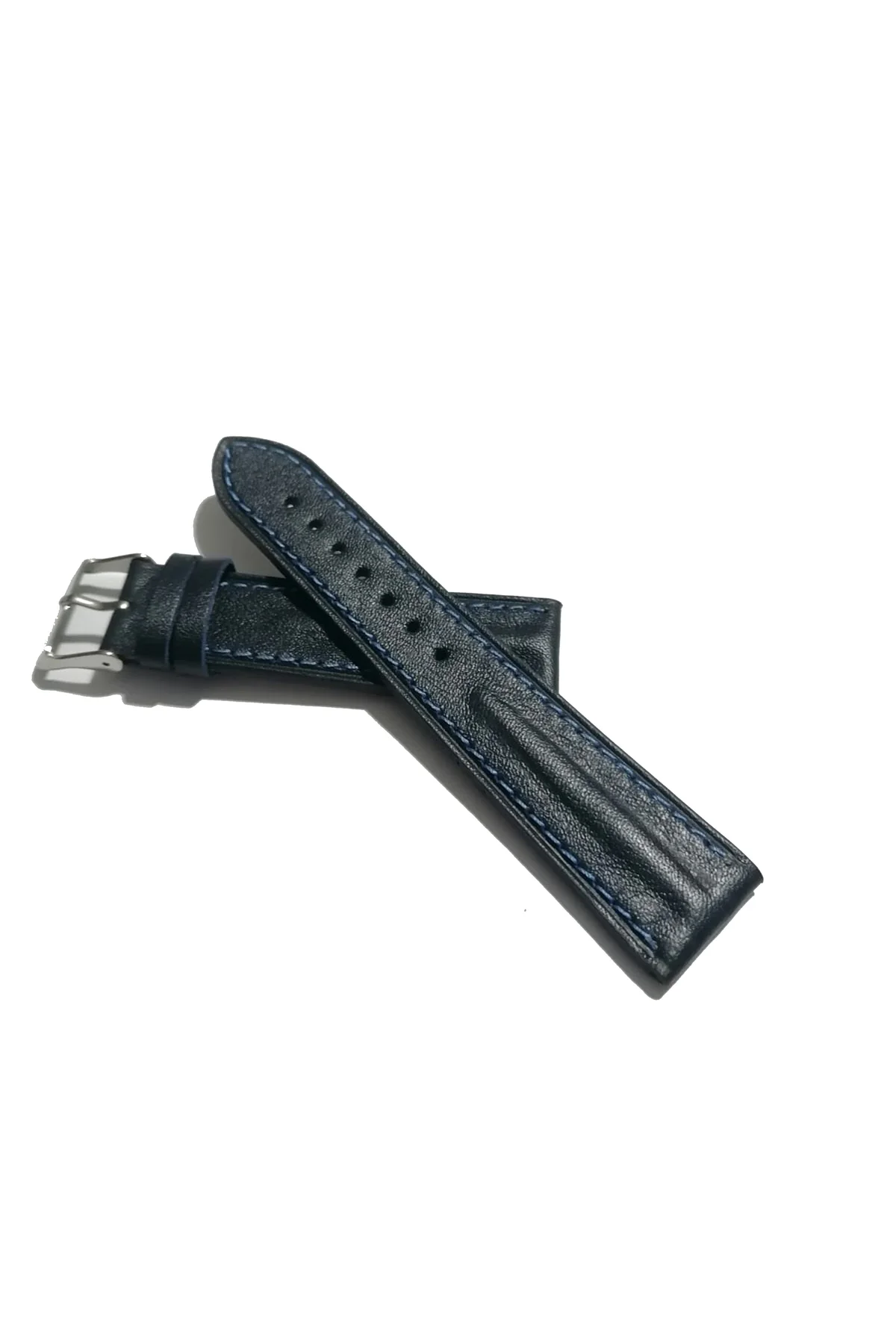 Her Saate Uygun piramit modeli 22 mm Hakiki Deri Kordon lazivert (495)