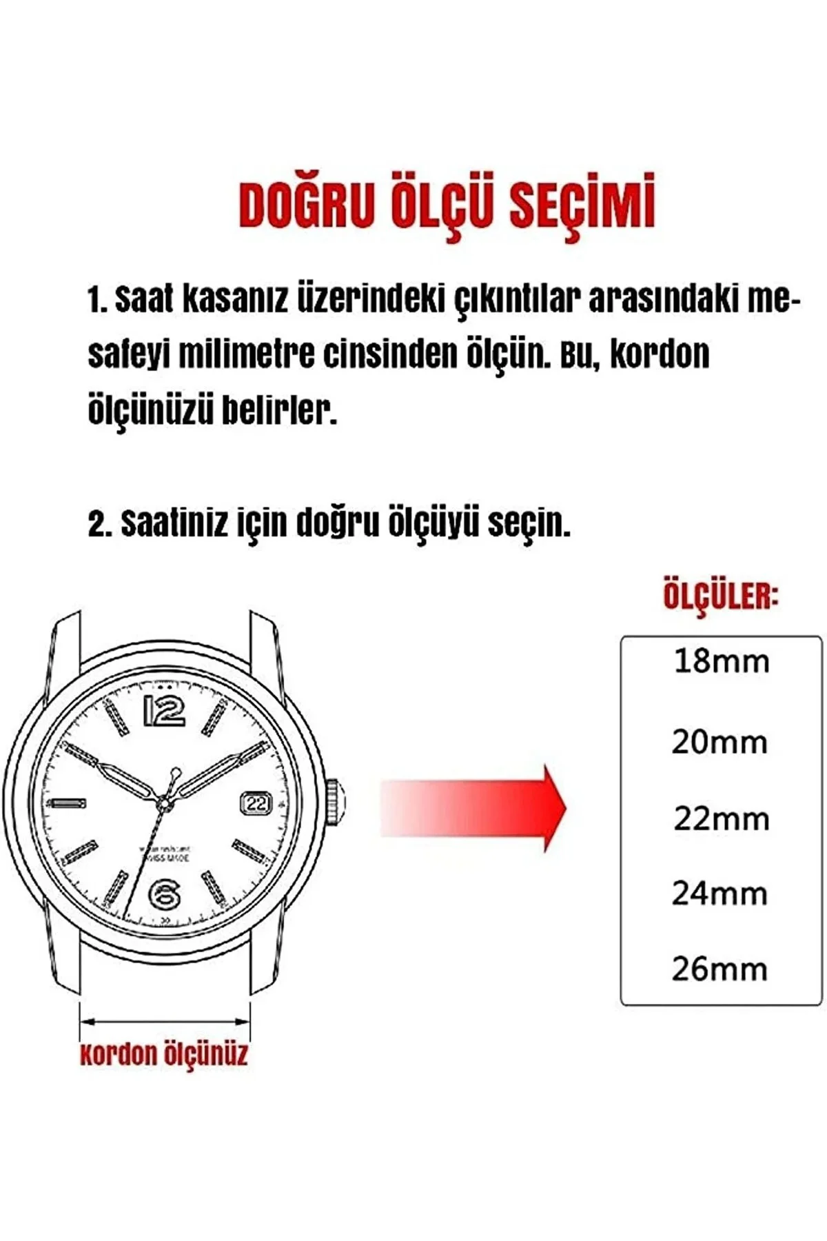 &Her Saate Uyumlu Hakiki  Dana  Derisi  Saat Kordonu 20   mm (  1