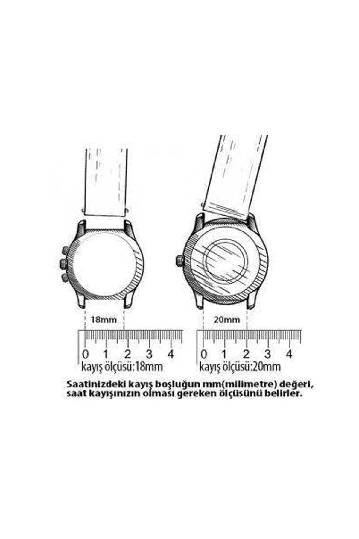 &Her Saate Uyumlu Hakiki  Deri Saat Kordonu 24   mm  (42)