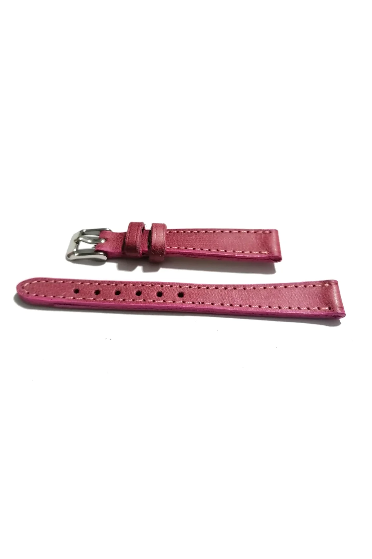 &Her Saate Uyumlu Hakiki Deri Saat Kordonu pembe 16 mm ( 444 )