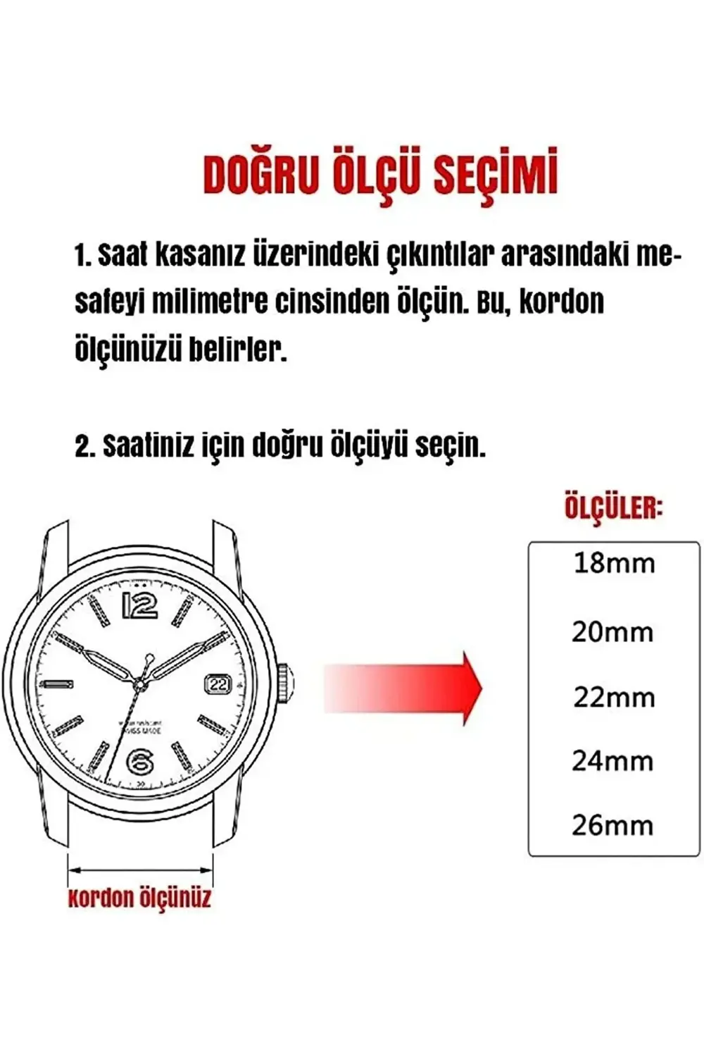 &Her Saate Uyumlu Hakiki  Dana  Derisi  Saat Kordonu 20   mm (  1