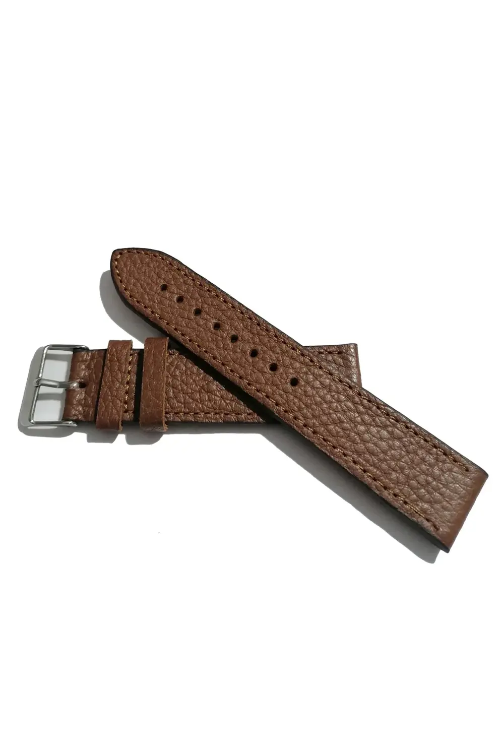 &Her Saate Uyumlu Hakiki KUZU Deri Saat Kordonu 22 mm (456 ) KAHV