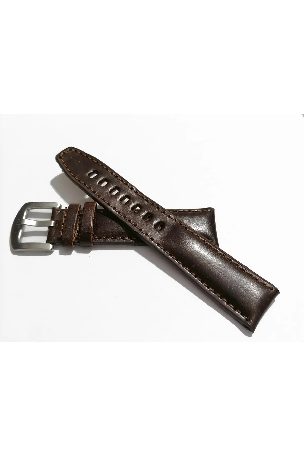 &Her Saate Uyumlu Yarım Kroko  Hakiki Deri Saat Kordonu 20  mm  (
