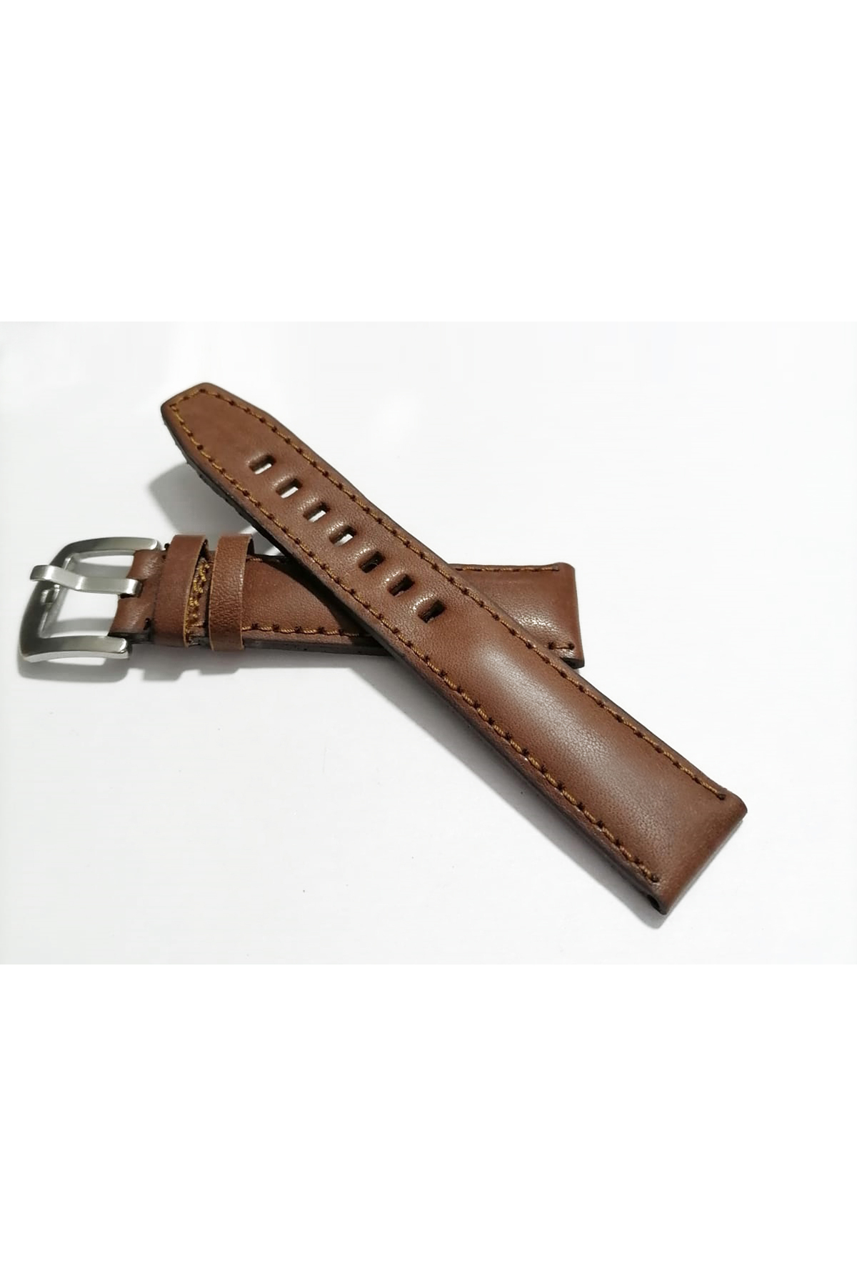 Fado &Her Saate Uyumlu Yarım Kroko Hakiki Dana Derisi Saat Kordonu 22M