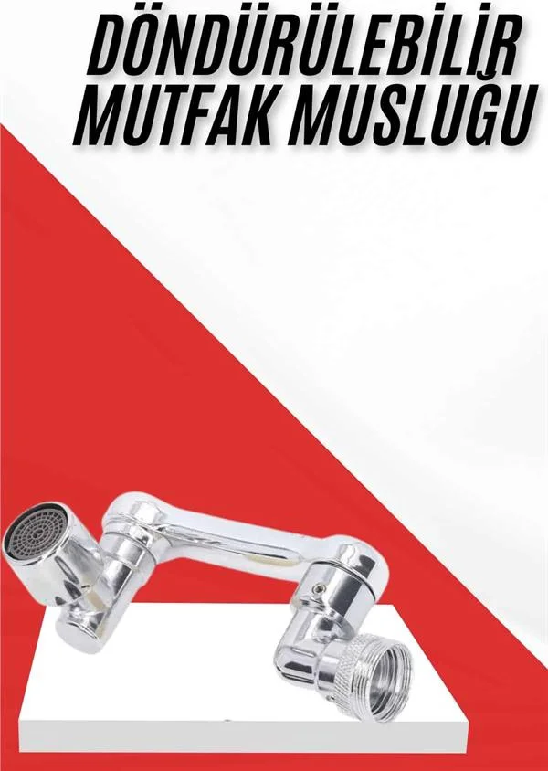 Her Yere Dönebilen Tasarruflu Mutfak Musluk Başlığı Ucu Musluk Ucu Oynar Başlıklı - Lisinya