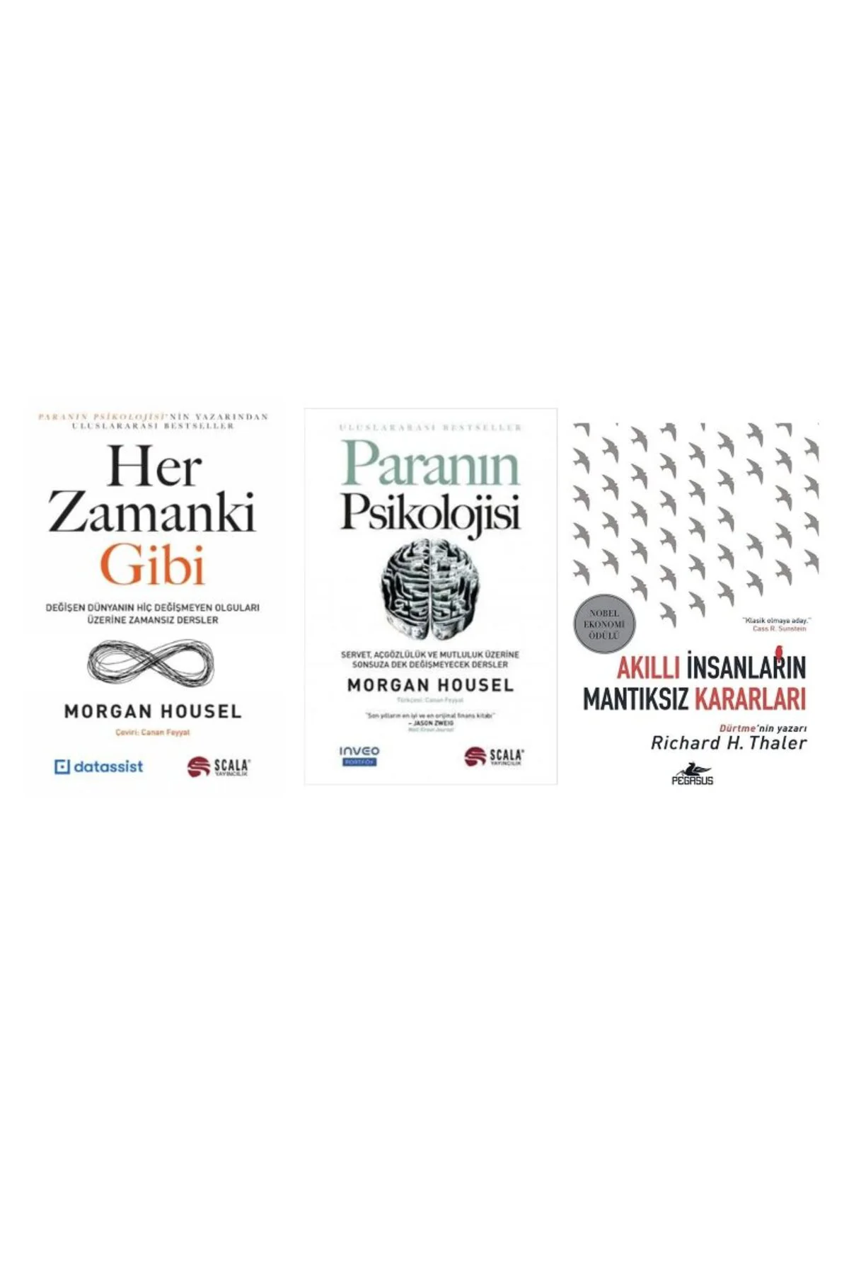 HER ZAMANKI GIBI+PARANIN PSIKOLOJISI+AKILLI INSANLARIN MANTIKSIZ KARARLARI=3 SET