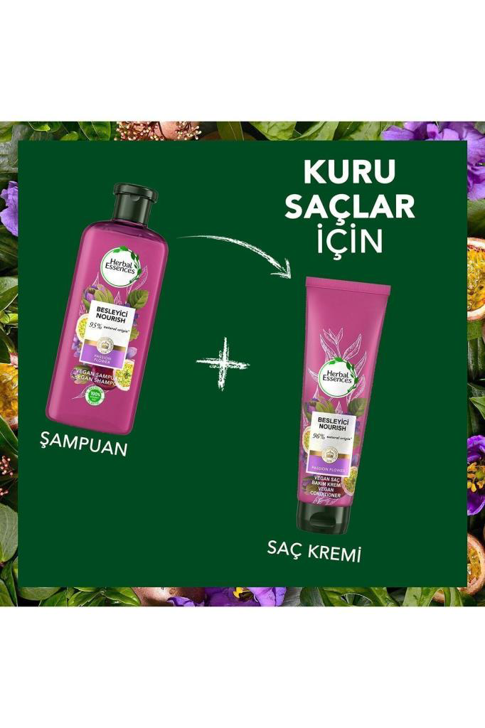 Herbal Essences Vegan Saç Bakım Kremi Besleyici Çarkıfelek Çiçeği