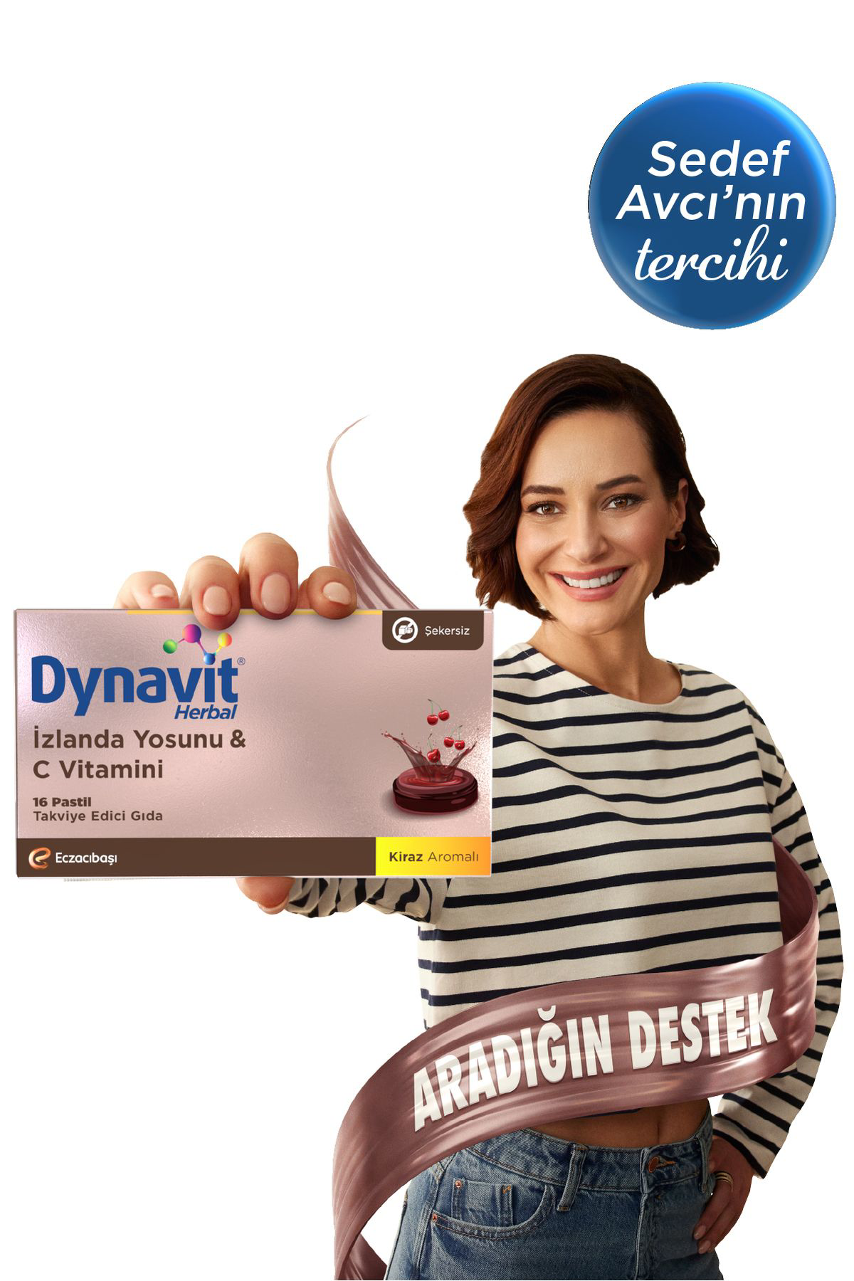 Dynavit Herbal İzlanda Yosunu & C Vitamini 16 Pastil - İzlanda Yosunu, C