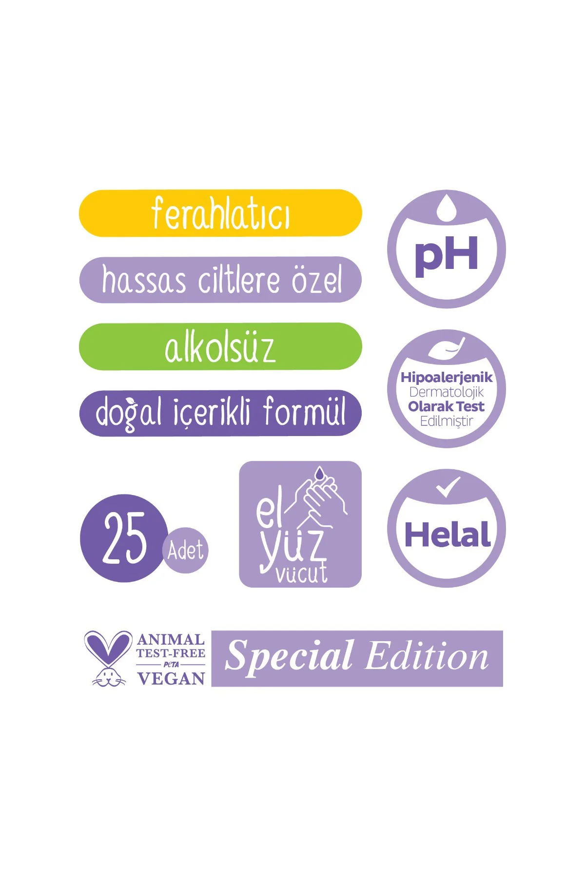 Herbal Kişisel Bakım Havlusu Çanta Boy 6x25 (150 Yaprak) Fiyatı, Yorumları ve Özellikleri