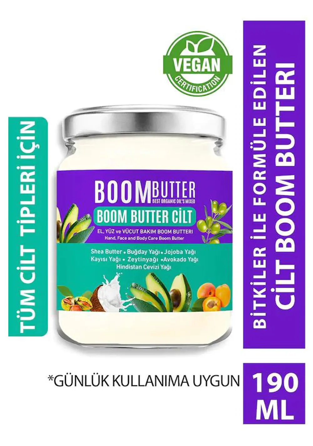 Herbal Science Boom Butter Cilt Bakım Yağı 190 ml 8682427001697 Herbal Science Boom Butter Cilt Bakım Yağı 190 ml 8682427001697