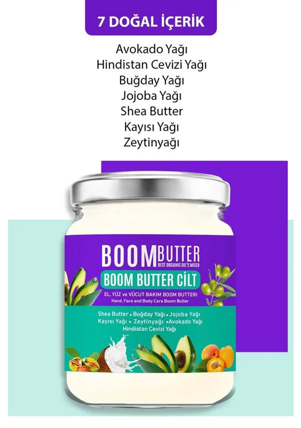 Herbal Science Boom Butter Cilt Bakım Yağı 190 ml 8682427001697 Herbal Science Boom Butter Cilt Bakım Yağı 190 ml 8682427001697