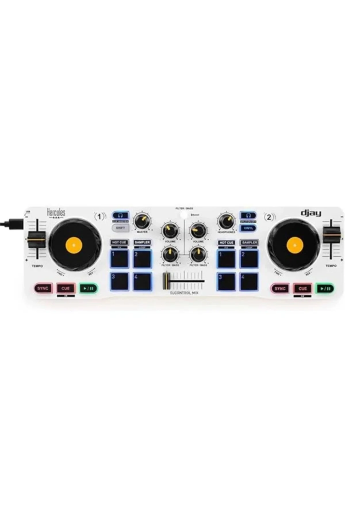 Hercules DJControl Mix Akıllı telefonlar için kablosuz Bluetooth 