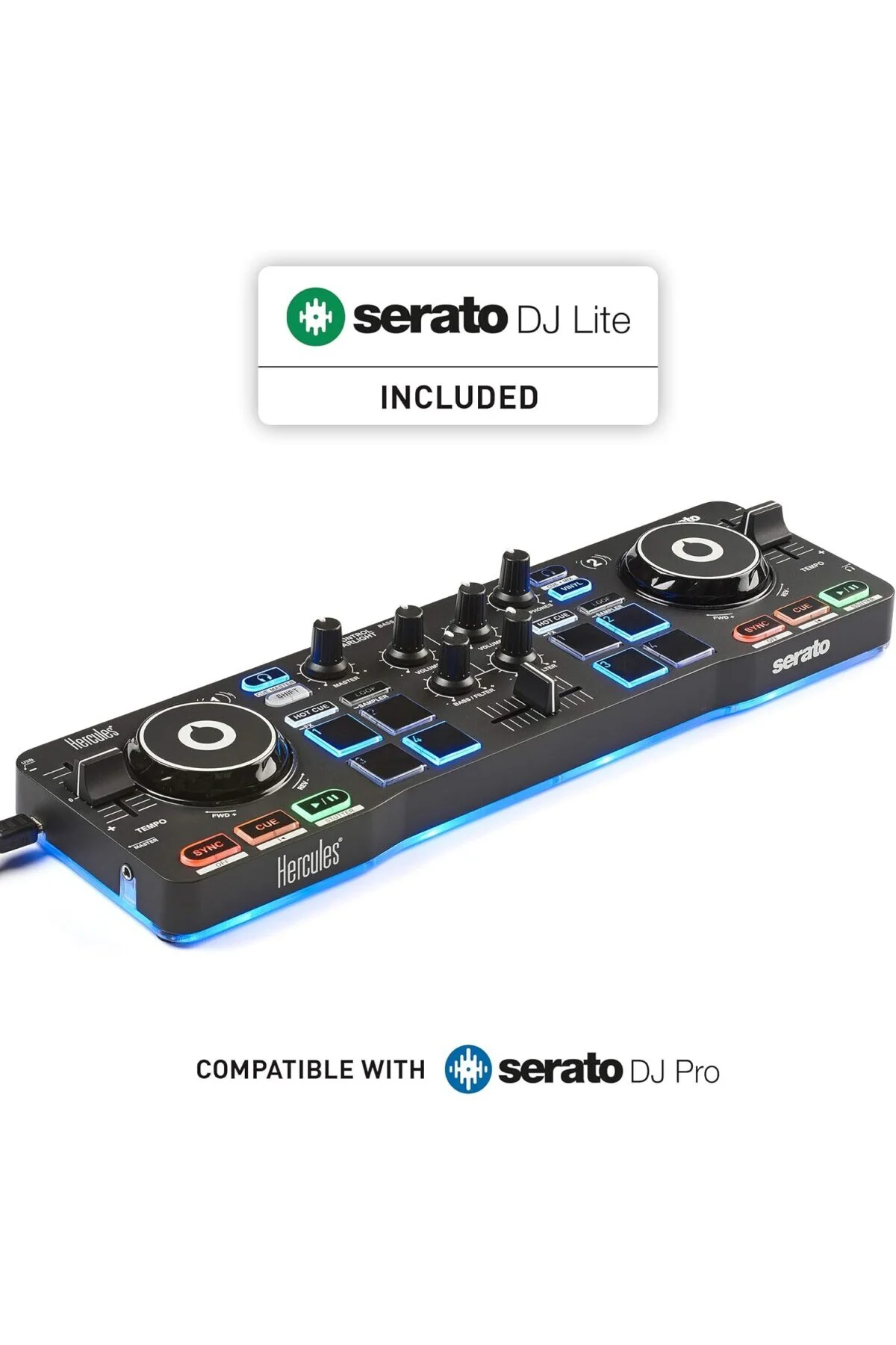 Hercules DJControl Starlight – Dahili Işık Gösterisi ve Profesyon