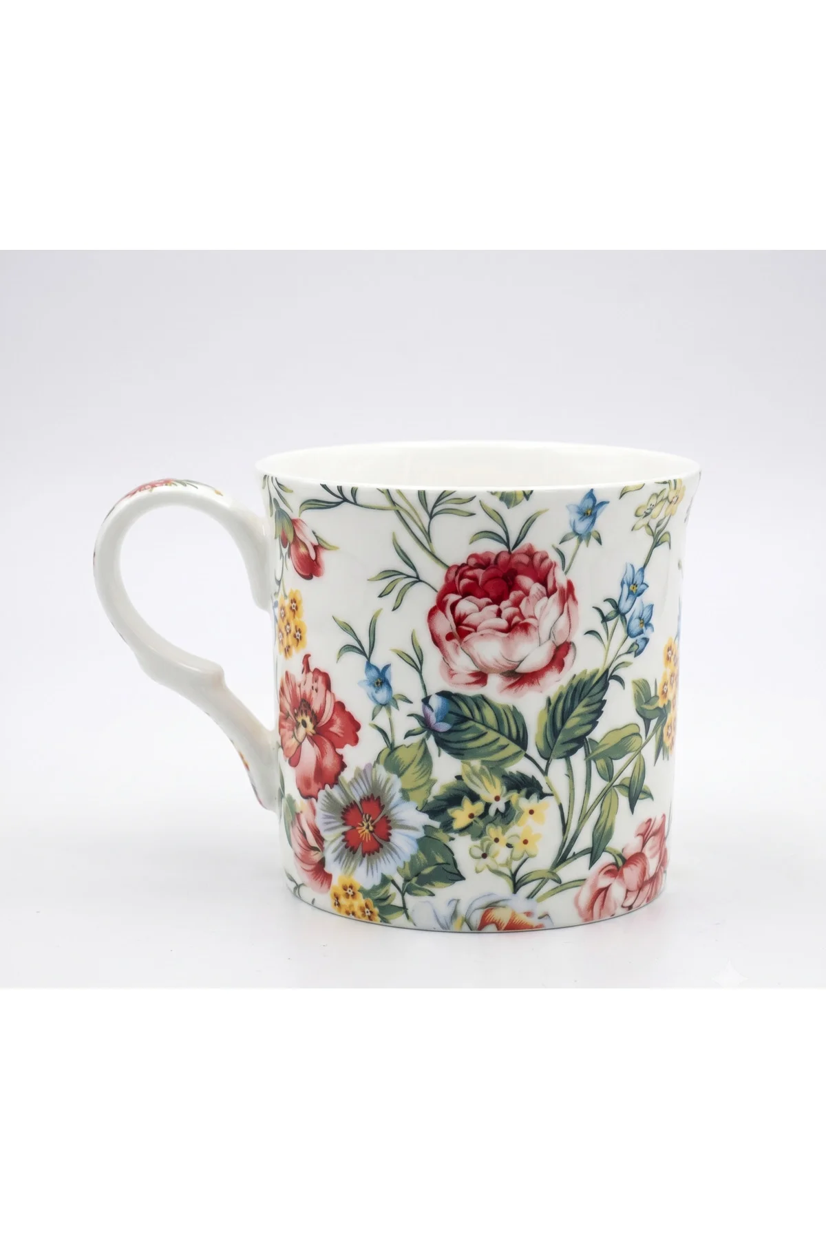 Heritage Sicily Bone China Coffee Mug Çiçek Desenli Kupa