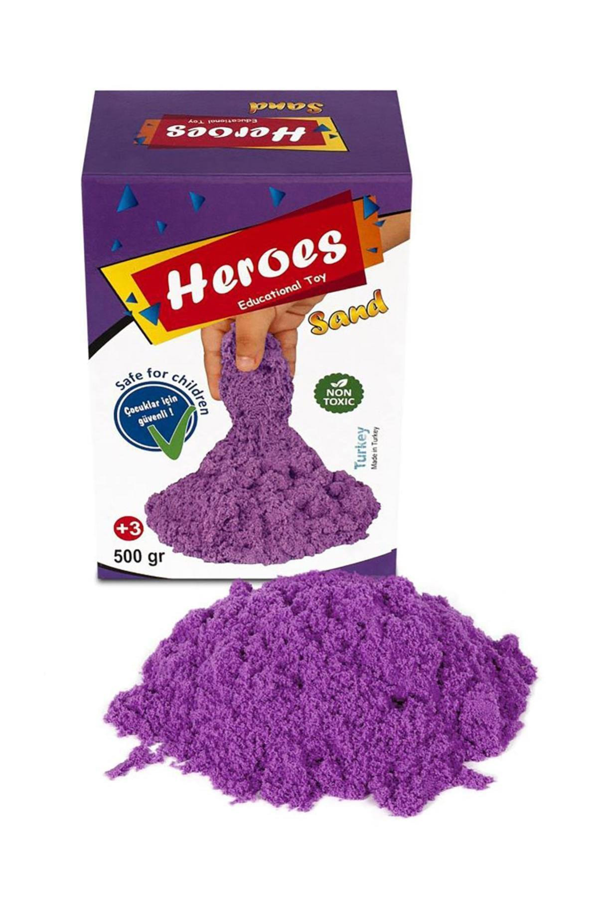 Heroes Toys Heroes Renkli Kinetik Oyun Kumu 500 Gr Sihirli Kum, Oyun Kumu, Re