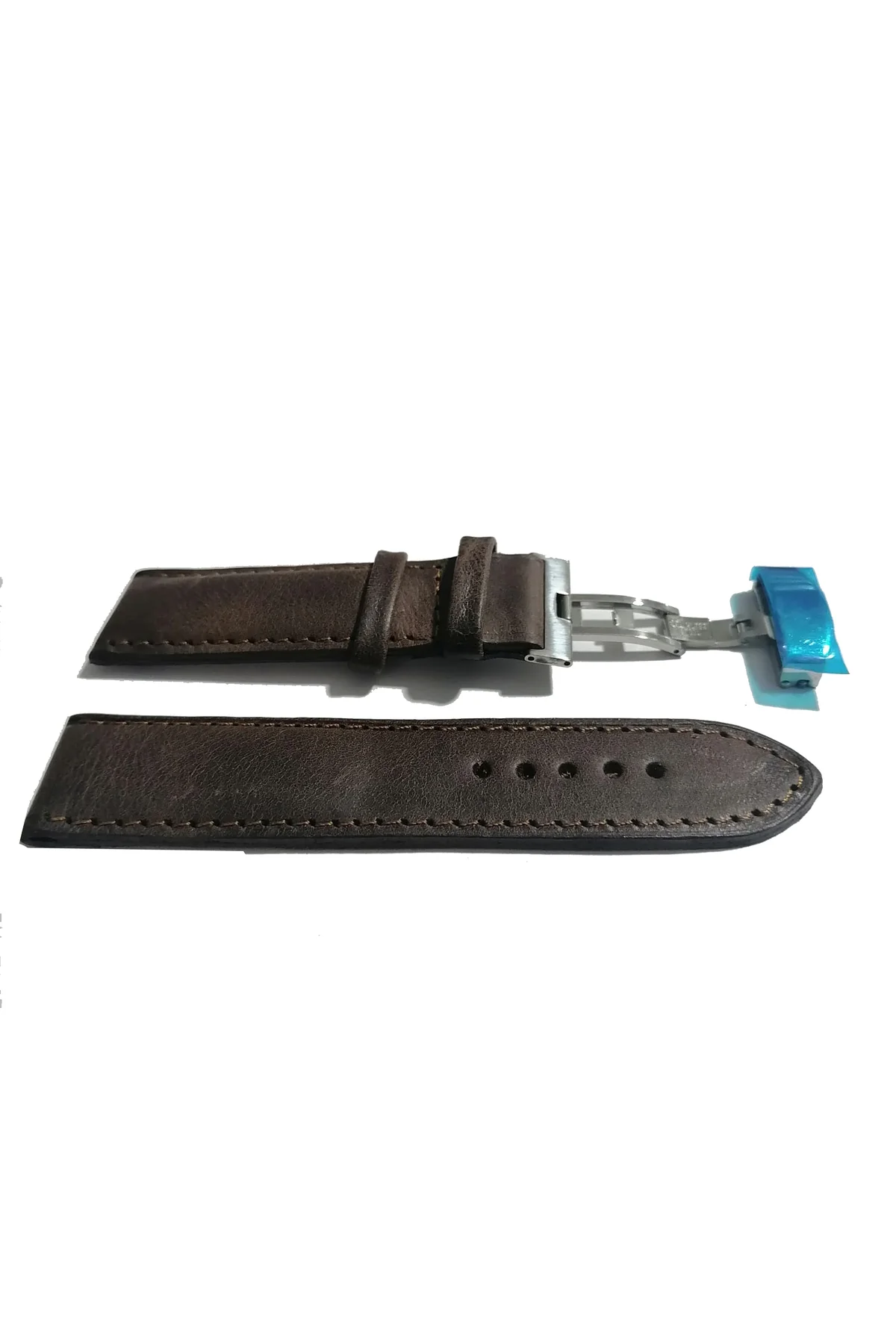 &Hertür Saate &Uygun Kelebek Toka 24 MM koyu kahverengı kordon (4