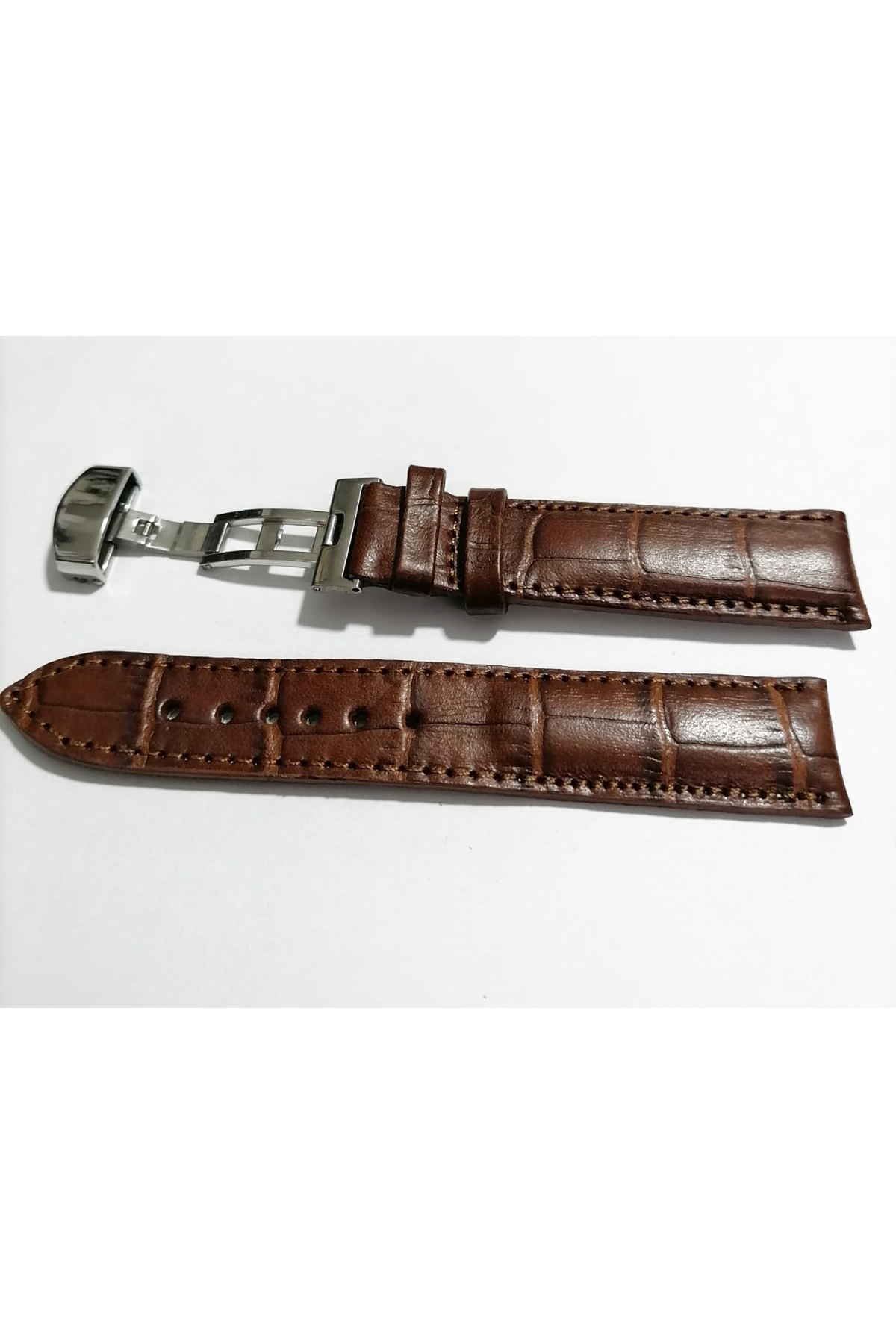 Fado &Hertür Saate &Uygun  Kelebek  Toka  24 Mm  Kahve Kordon   (192)G