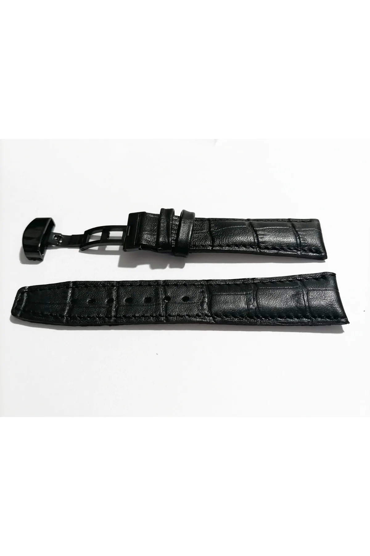 &Hertür Saate &Uygun  Kelebek  Toka  24 MM  siyah  kordon   (195)