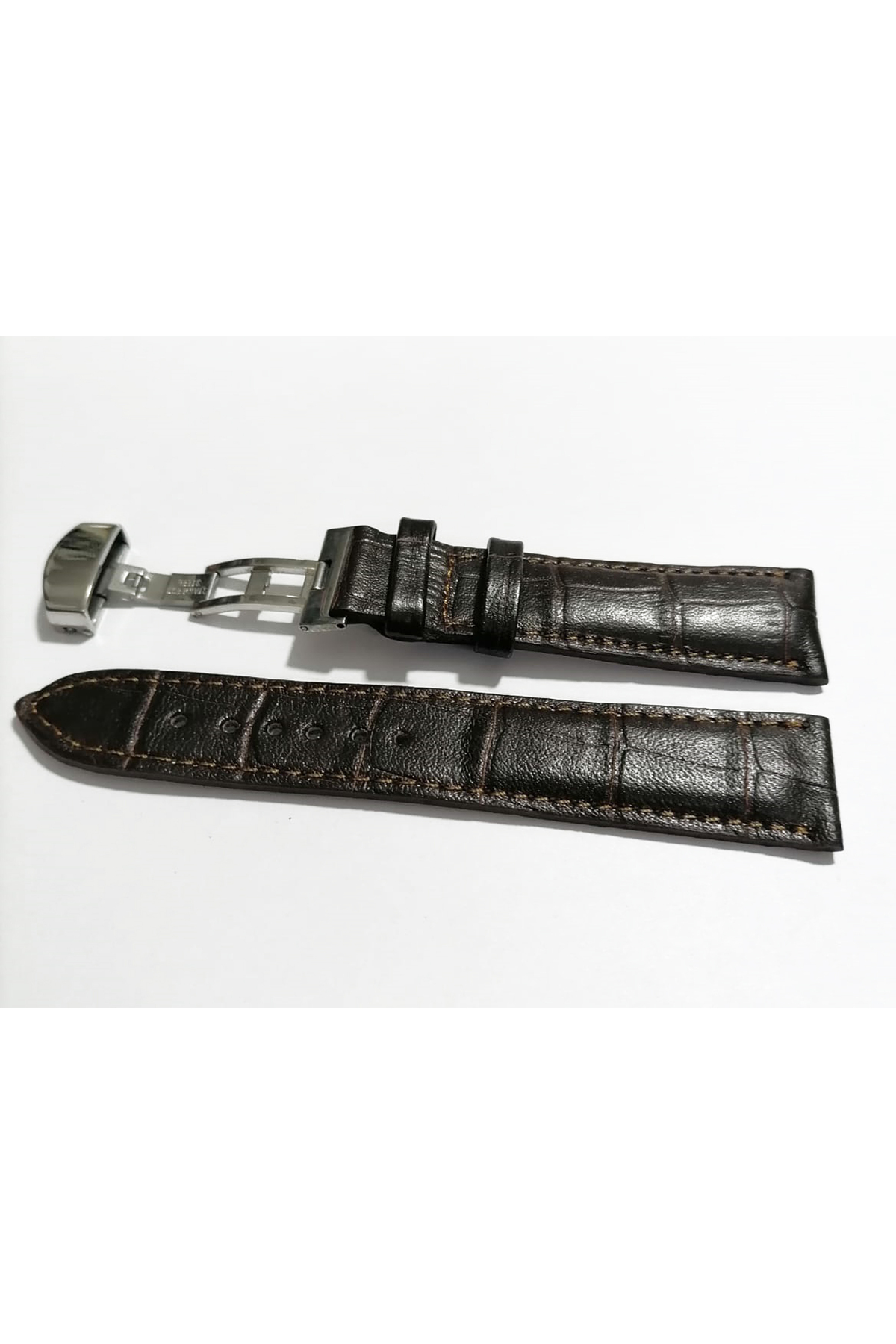 Fado &Hertür Saate &Uygun Kelebek Toka 22 Mm Koyu Kahve Kordon(178) Gu