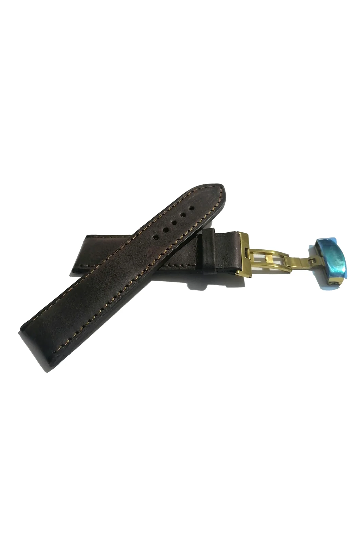 &Hertür Saate &Uygun Kelebek Toka 24 MM koyu kahverengı kordon (4