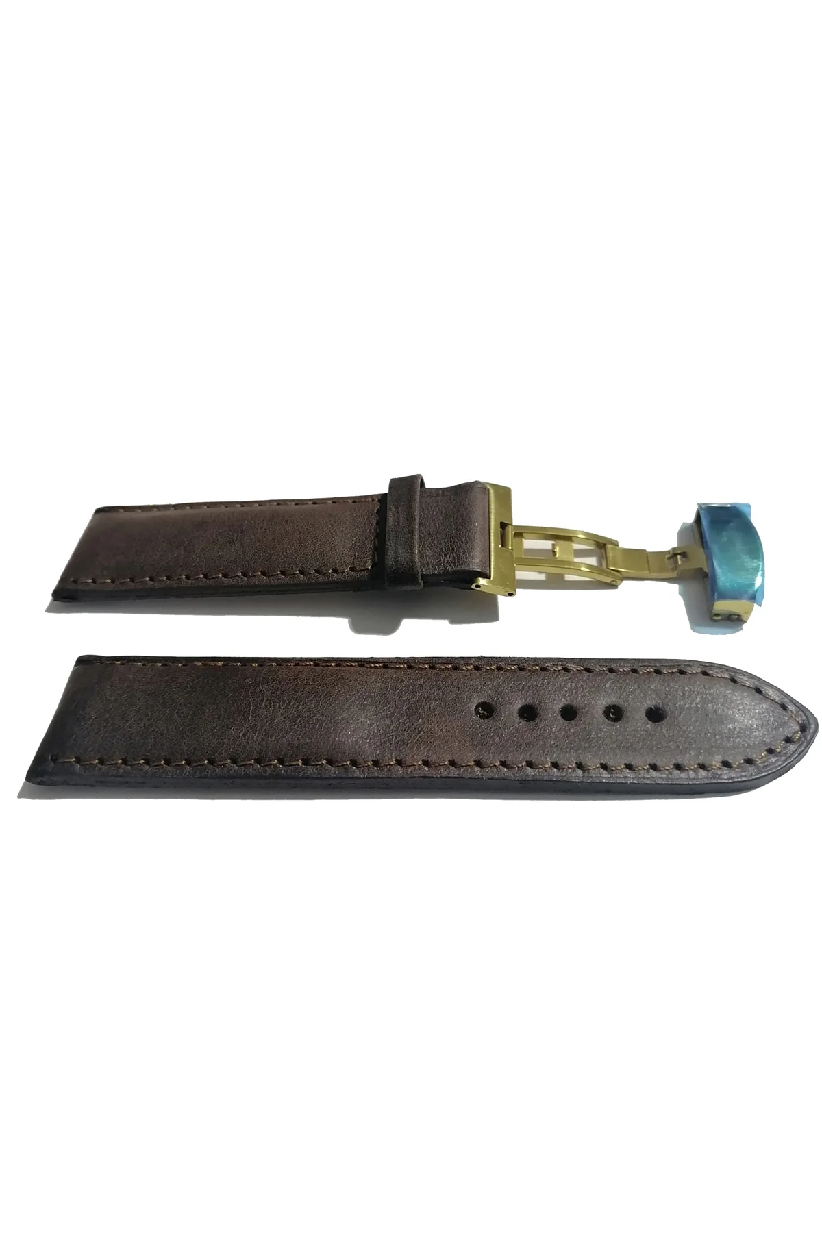 &Hertür Saate &Uygun Kelebek Toka 24 MM koyu kahverengı kordon (4