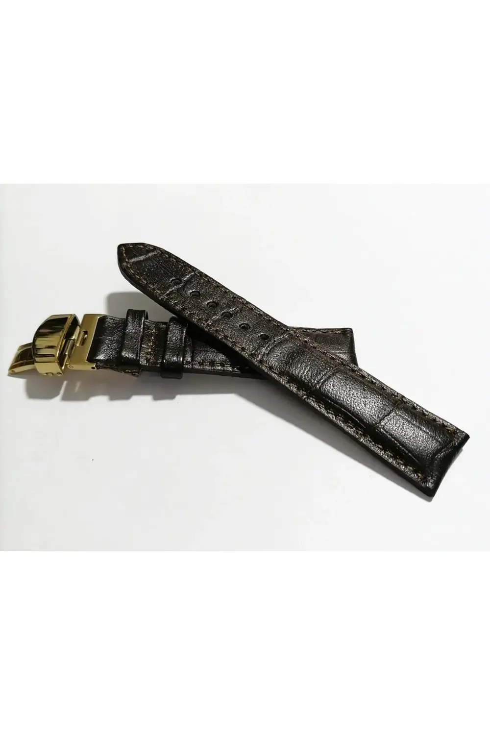 &Hertür Saate &Uygun  Kelebek  Toka  24 MM  koyu kahve kordon   (