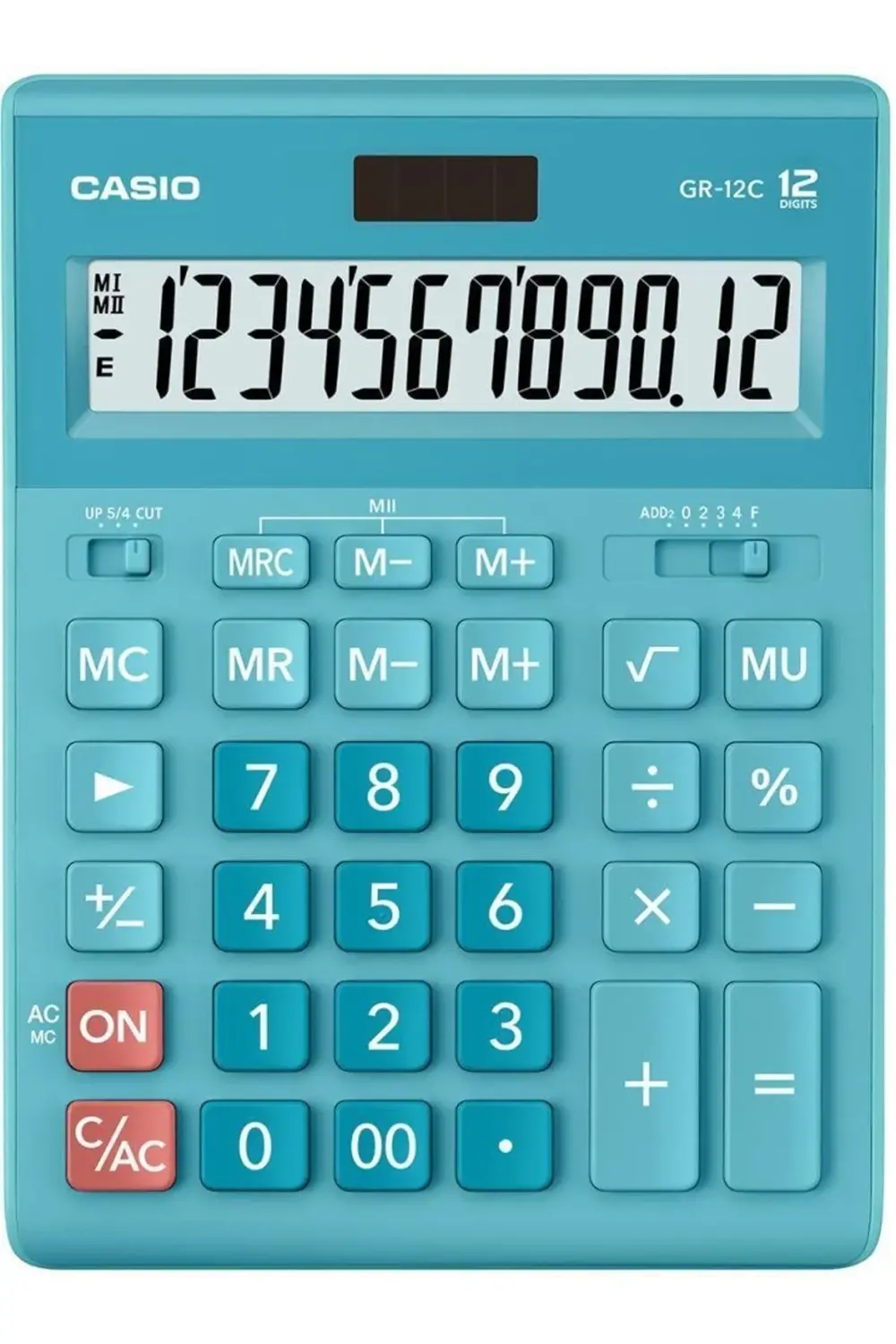 Hesap Makinesi Masa Üstü 12 Hane Mavi Gr-12c-lb