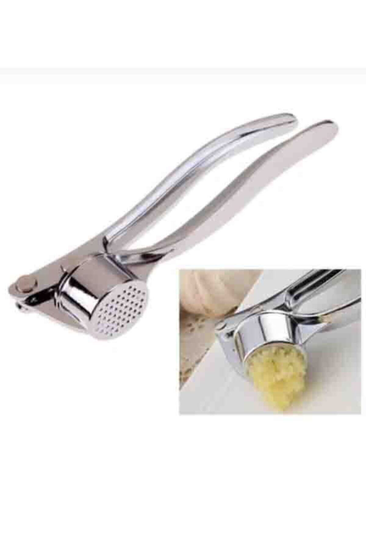 HETicaret Paslanmaz Çelik Sarımsak Ezici Pratik Sarımsak Ezeceği