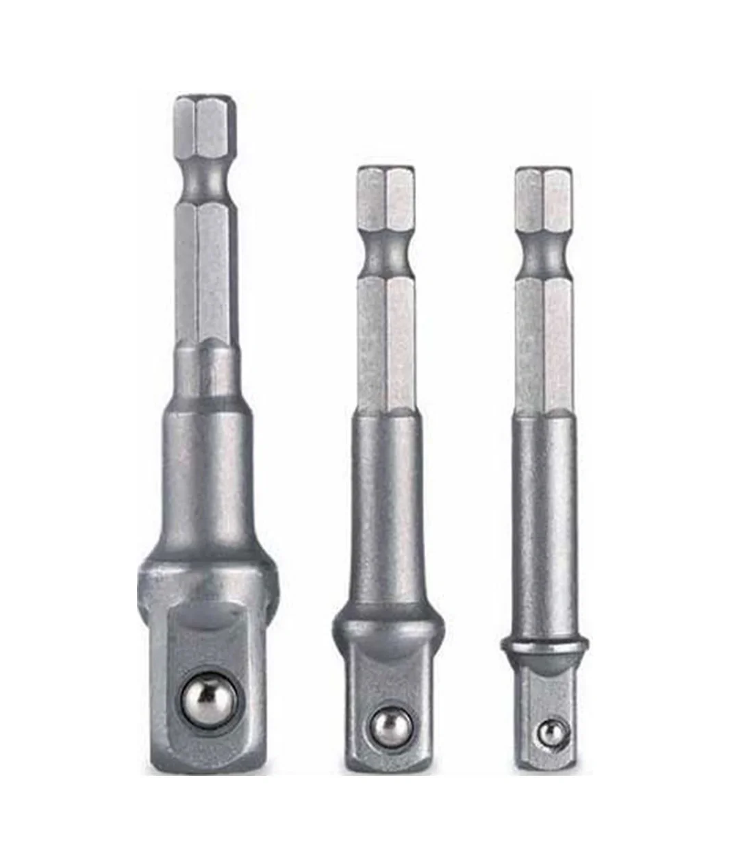 Hex Plus Lokma Adaptörü 3 Parça Set 1/4-3/8-1/2 Mm Dmx4712