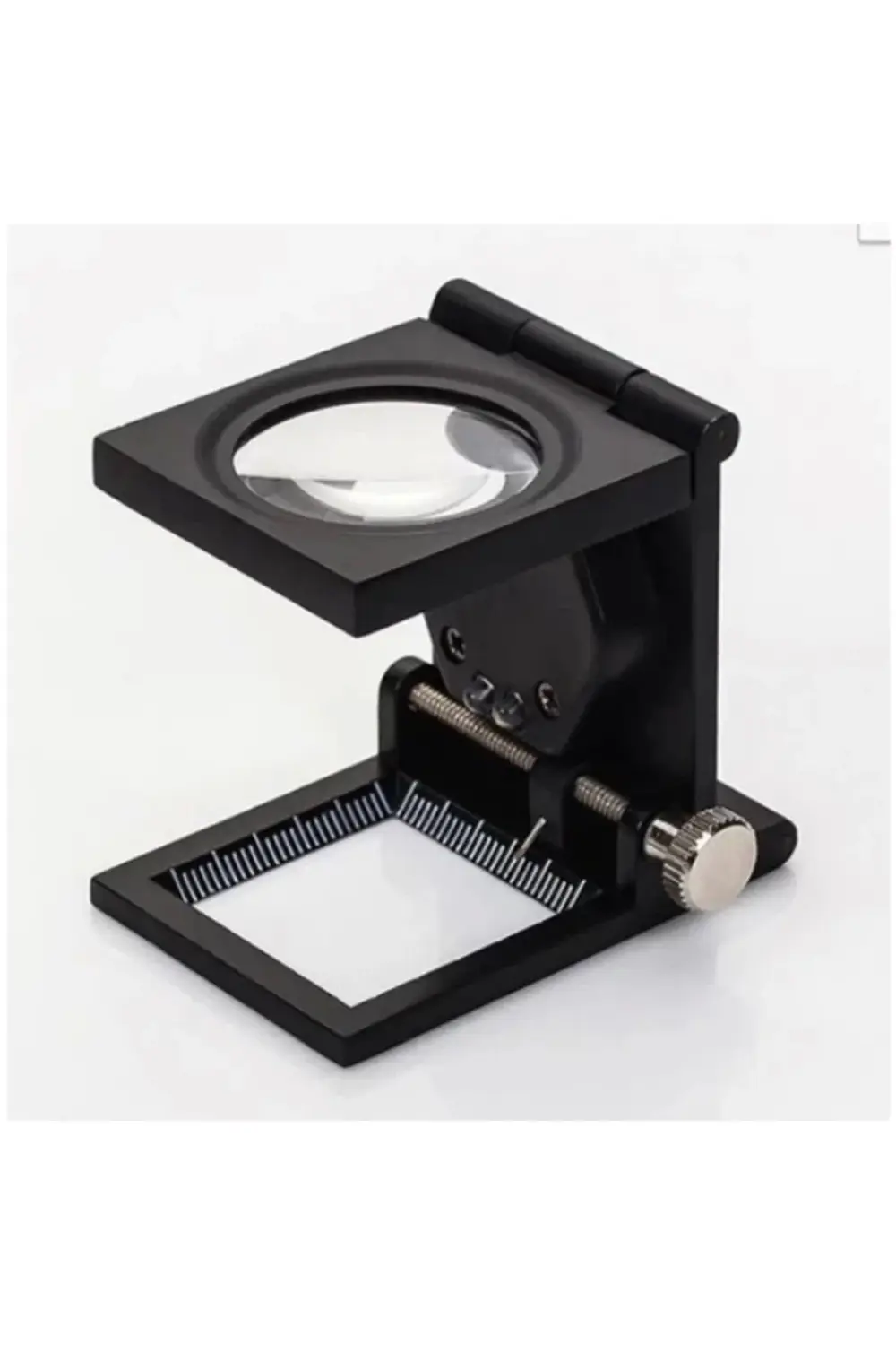 HEYF 28x28 Mm Katlanır Sayaçlı Metal Lüp, 2 Led Işıklı Büyüteç Te HEYF 28x28 Mm Katlanır Sayaçlı Metal Lüp, 2 Led Işıklı Büyüteç Te