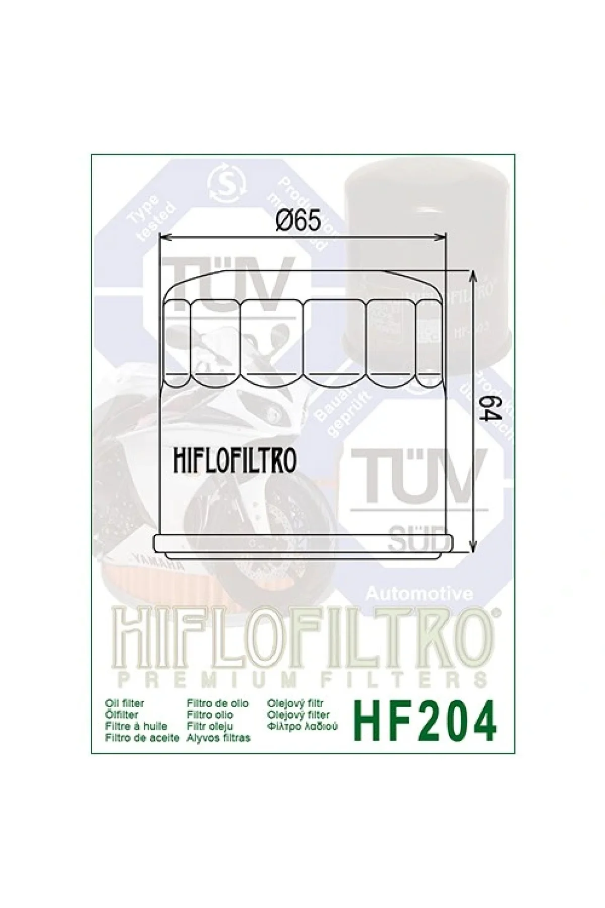 Hf204 2010-2016 Honda Vfr 1200 X Cross Tourer Yağ Filtresi Uyumlu Hf204 2010-2016 Honda Vfr 1200 X Cross Tourer Yağ Filtresi Uyumlu - Görsel 2