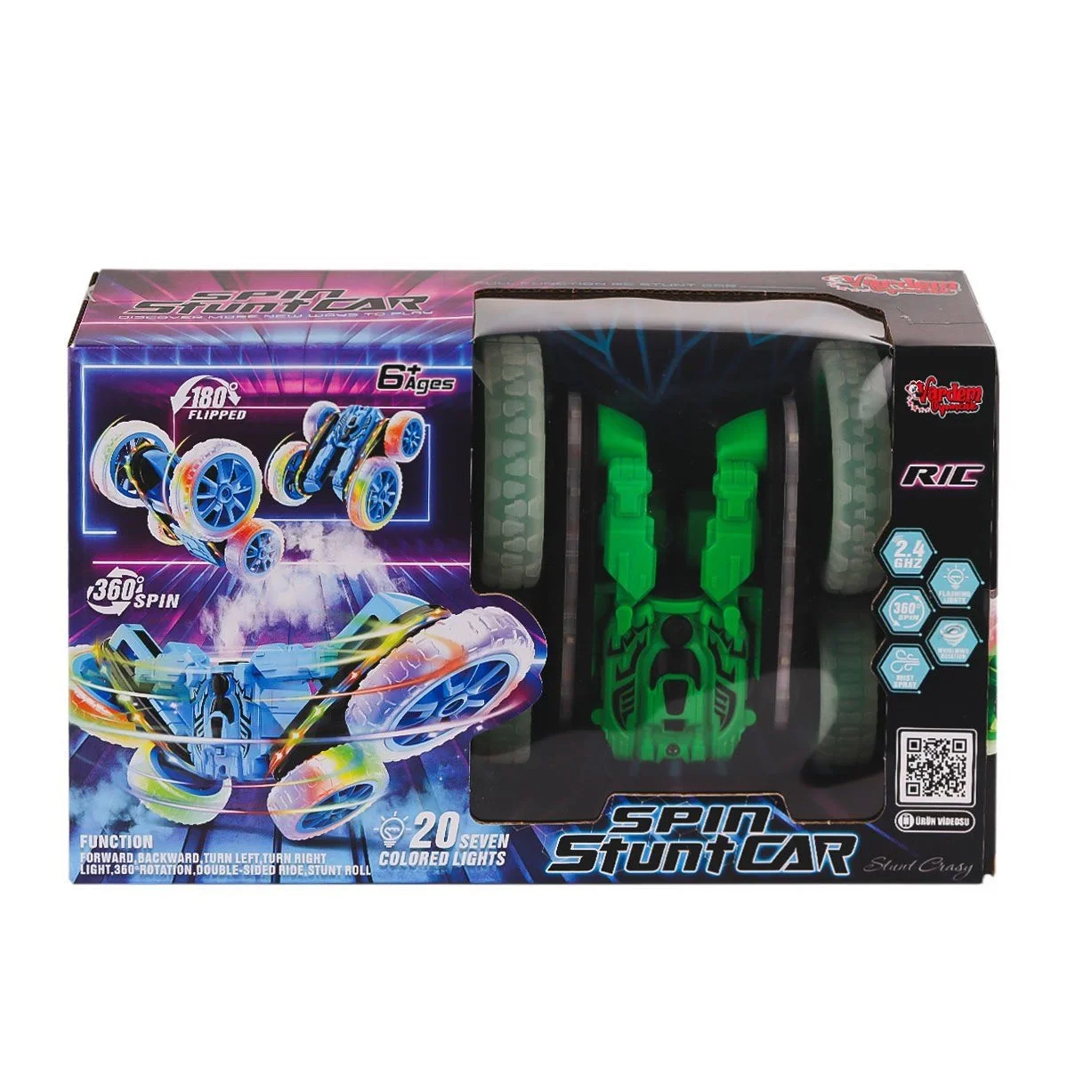 HG-4-45 Kumandalı Işıklı Buharlı Stunt Spin Araba -Eco Lounge