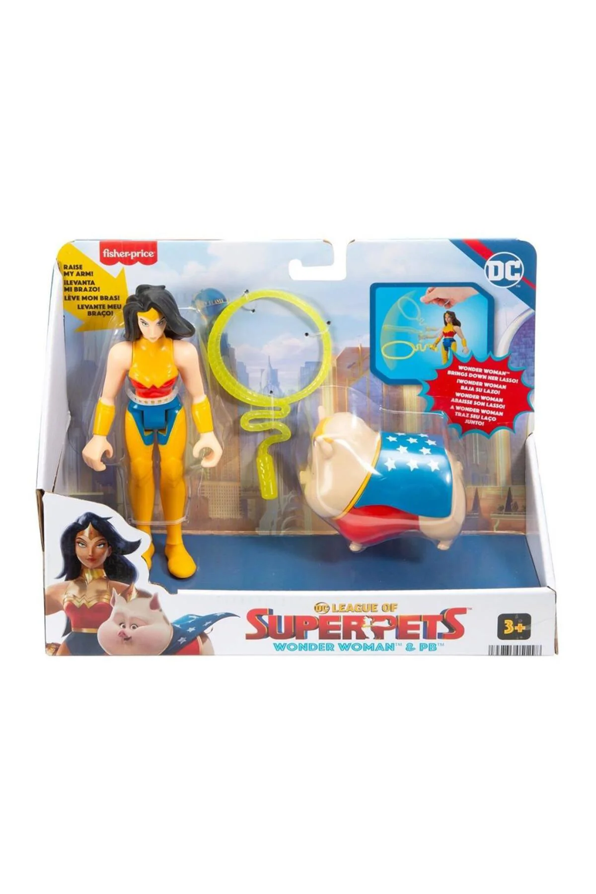 HGL01 Imaginext DC League of Super Pets -  Kahramanlar ve Hayvanl