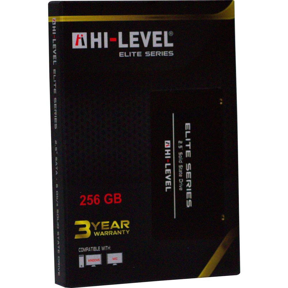 Hi-Level 256GB Elite 560MB-540MB-s Sata 3 2.5" SSD HLV-SSD30ELT-2