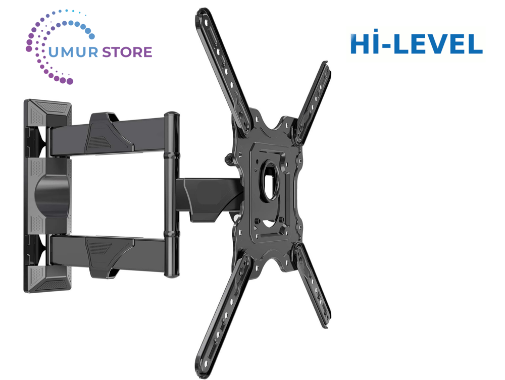 Hi-Level HL55UMN256 55" 140cm Uyumlu Lcd Led TV Hareketli Duvar A