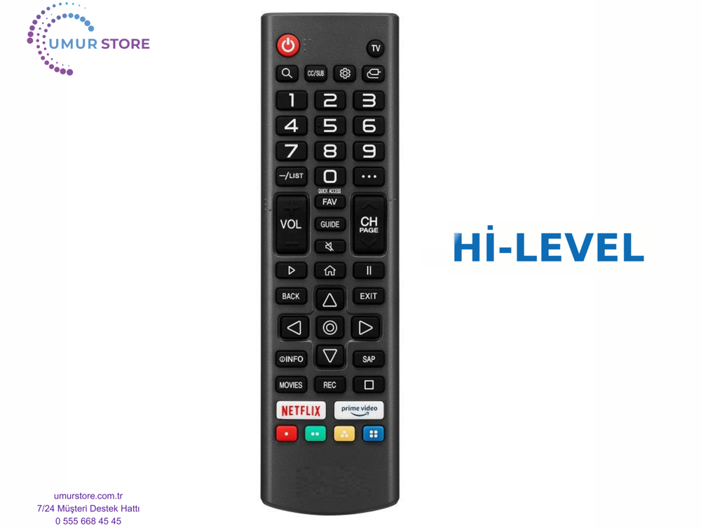 Hi Level Webos Televizyon Kumandası-Mikrofonsuz Hi Level Webos Televizyon Kumandası-Mikrofonsuz